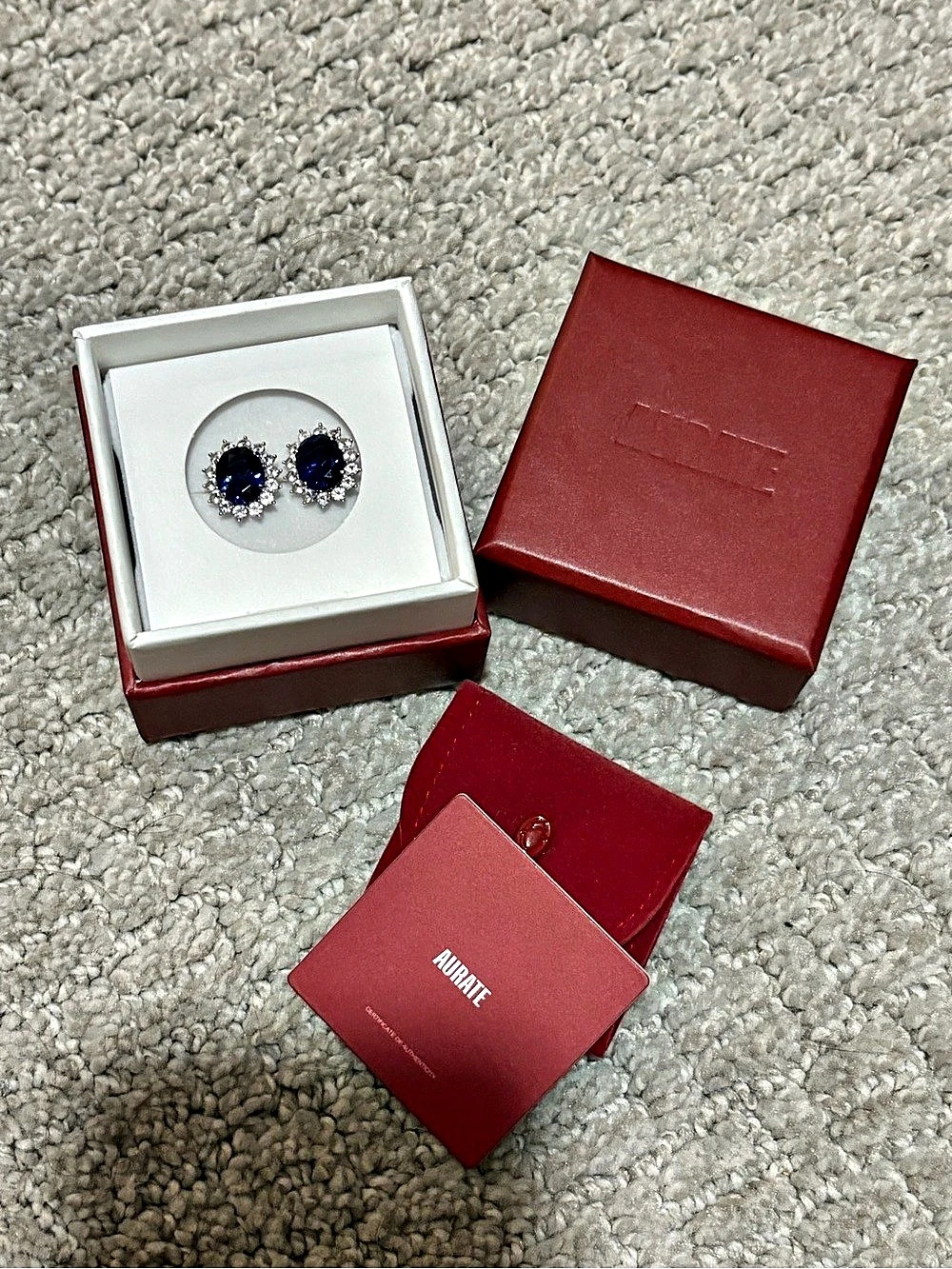 NWT Aurate The Diana Stud Earrings
